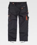 VH - PANTALON NEGRO/NARANJA WF1619