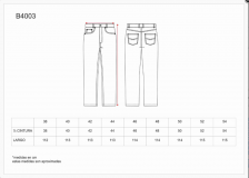 PANTALON WORKTEAM B4003 VAQUERO