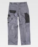VH - PANTALON REFORZADO WORKTEAM WF1903 GRIS-NEGRO