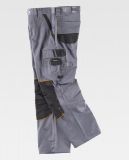 VH - PANTALON REFORZADO WORKTEAM WF1903 GRIS-NEGRO
