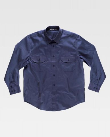 CAMISA WORKTEAM B8200 M/LARGA ALGODON