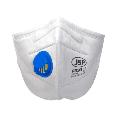 JSP Mascarilla desechable FFP3 C/V PLEG F632 30UDS