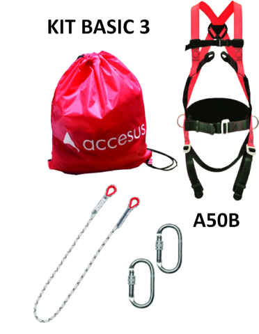 KIT BASIC 3 A03S+(2)AA011+CINTURON + CUERDA+BOLSA