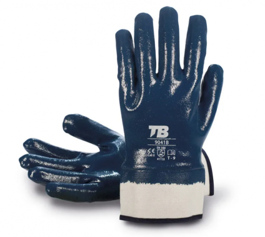 GUANTE TB NITRILO PESADO 9041B AZUL