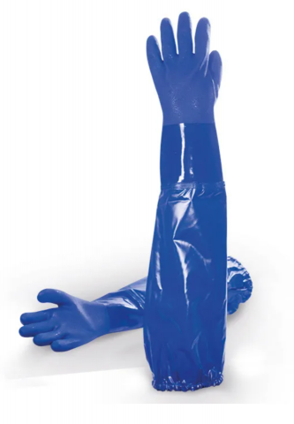 GUANTE PVC TB 666LONG AZUL